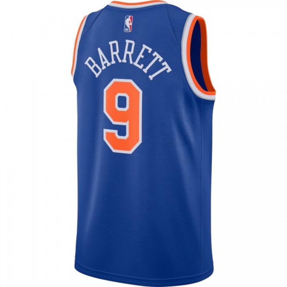 Men's New York Knicks RJ Barrett #9 Blue 2020/21 Swingman Jersey - Icon Edition-Pro Kit Vault | Brand New 26/27 Sports Jerseys